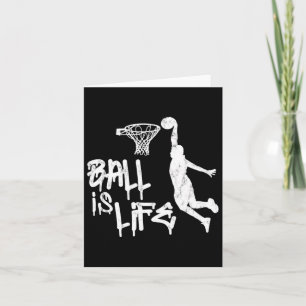 Ball is Life Basketbal Point Guard Team Gifts Mann Kaart