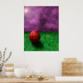 Ball-landschap mandje poster (Keuken)