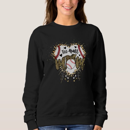 Ball Ma Moederdag T-shirt Teeball Ma Leopard Funn (Voorkant)