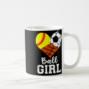 Ball Meisje Fun Softbal Voetbal Basketbal Meisje Koffiemok