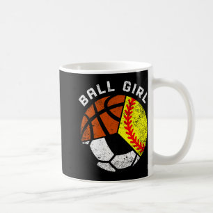 Ball Meisje Grappige Softbal Voetbal Basketbal Spe Koffiemok