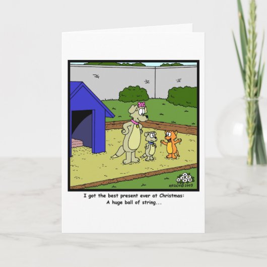 Ball of String voor kerst Feestdagen Kaart (Voorkant)