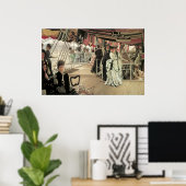 Ball on Shipboard van James Tissot, Victoriaans ku Poster (Thuiskantoor)
