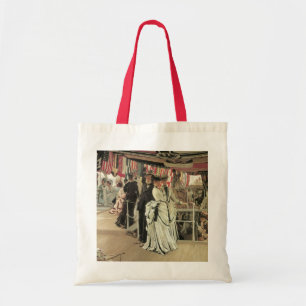 Ball on Shipboard van James Tissot, Victoriaans ku Tote Bag