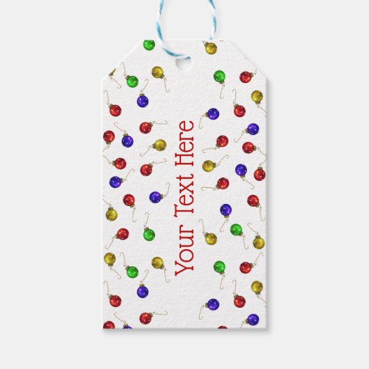 Ball Ornaments Cadeaulabel (Voorkant)