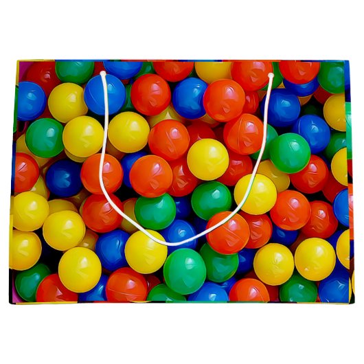 Ball Pit Thed Birthday Bag Groot Cadeauzakje (Voorkant)
