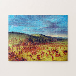 Ball Play of the Choctaw Ball Up George Catlin Legpuzzel