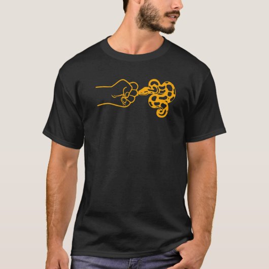 Ball Python en hand 3 T-shirt (Voorkant)