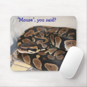 Ball Python geïnteresseerd in muis. Muismat (Met muis)