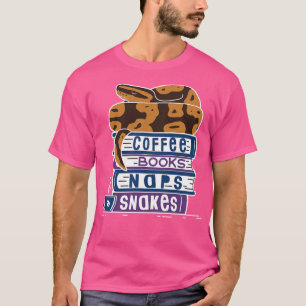 Ball Python Koffieboeken Naps Slangen T-shirt