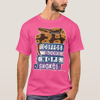 Ball Python Koffieboeken Naps Slangen T-shirt