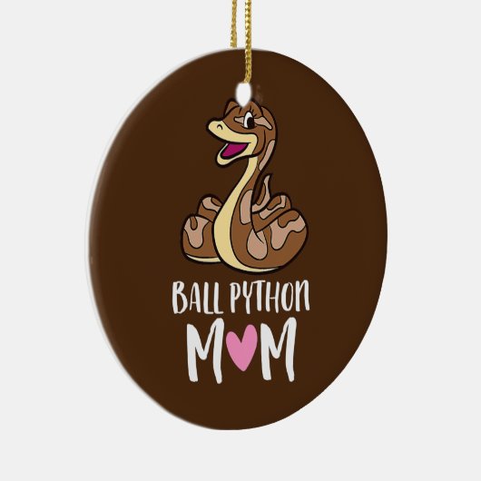 Ball Python Ma Snake Ball Python Keramisch Ornament (Rechts)