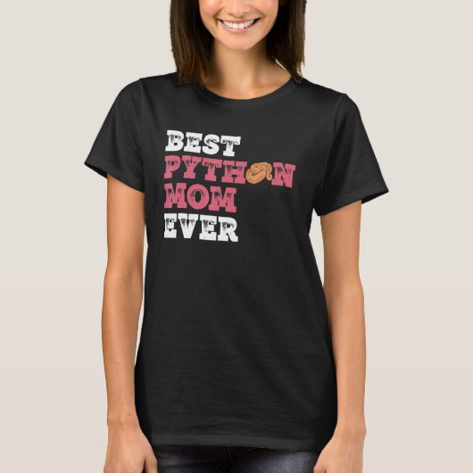 Ball Python Mam voor Banana Ball Python Eigenaar T-shirt (Voorkant)