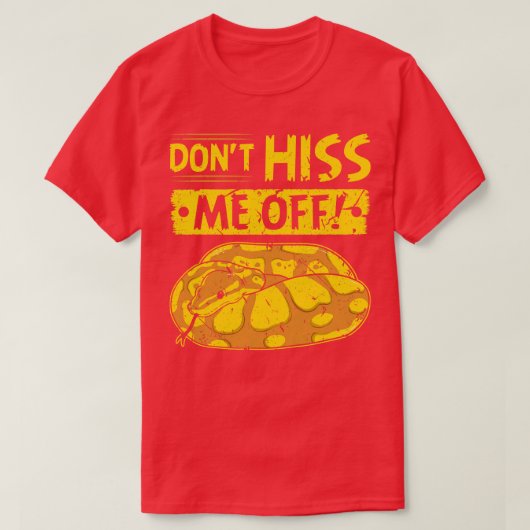 Ball Python Mannen Vrouwen Funny Snake T-shirt (Design voorkant)