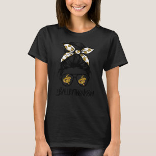 Ball Python Moeder Messy Bun Snake Huisdier Eigena T-shirt