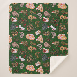 Ball Python Morph Holiday Green Sherpa Deken