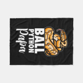 Ball Python Papa Fleece Deken (Voorkant (Horizontaal))