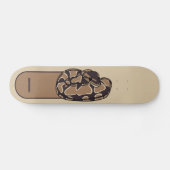 Ball Python Snake, Brown and Tan Personalized Skateboard (Horizontaal)