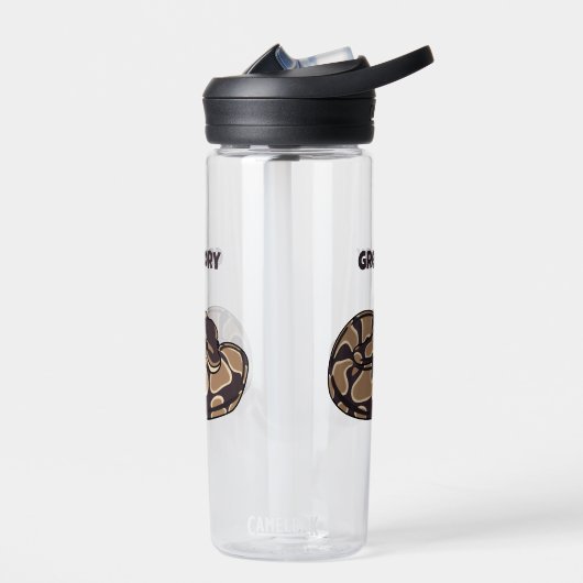 Ball Python Snake, Brown and Tan Personalized Waterfles (Links)