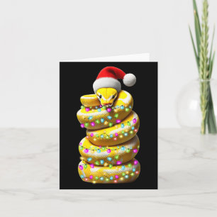 Ball Python Snake Christmas Pet Xmas Kaart
