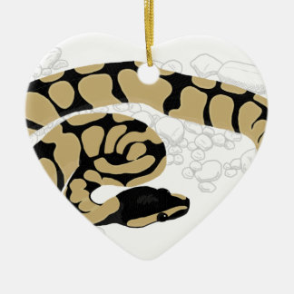 Ball Python Snake Keramisch Ornament