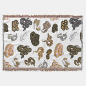 Ball Python Snake Morph Pattern Deken (Voorkant)