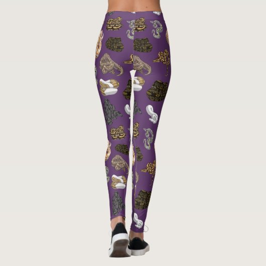 Ball Python Snake Morph Pattern Leggings (Achterkant)