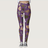 Ball Python Snake Morph Pattern Leggings (Voorkant)