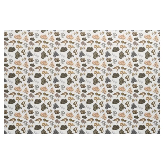 Ball Python Snake Morph Pattern Stof (Yard (91,4 cm))