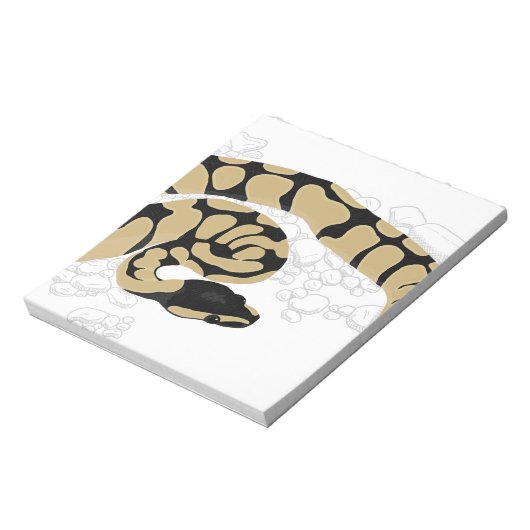 Ball Python Snake Notitieblok (Gedraaid)