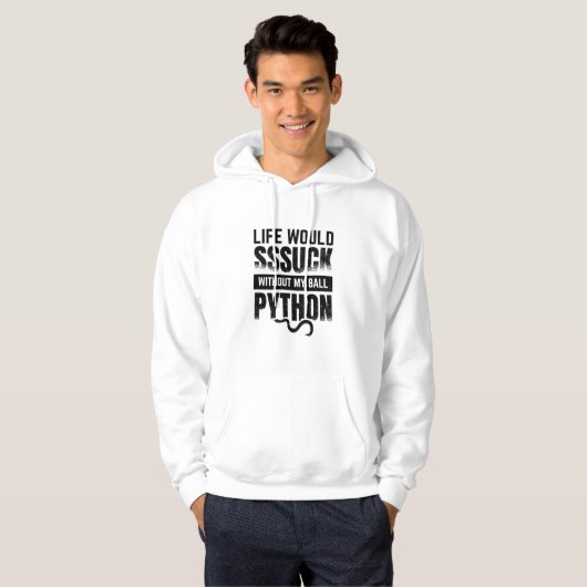 Ball Python | Snake Pet Reptile Gift Hoodie (Voorkant volledig)