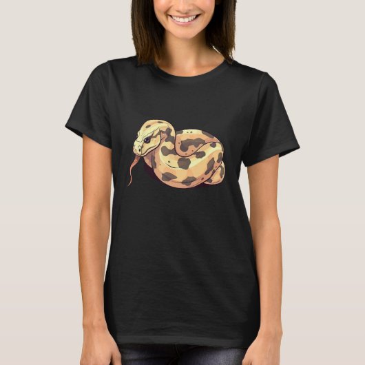 Ball Python Snake Reptile Noodle Reptile Snek 4 T-shirt (Voorkant)