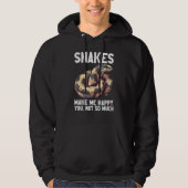 Ball Python Snake Reptile Noodle Reptile Snek 8 Hoodie (Voorkant)