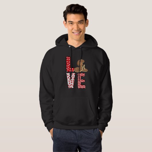 Ball Python Valentines Day Love Valentine Cute Hea Hoodie (Voorkant volledig)