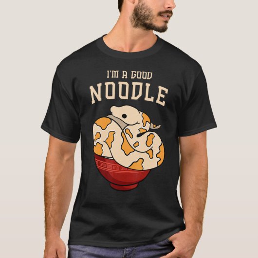 Ball Python voor mijn goede noedels T-shirt (Voorkant)