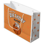 Ball-sport in honkbal groot cadeauzakje (Voorkant Gekanteld)