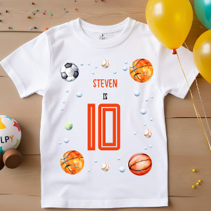 Ball sport kinderen verjaardag t-shirt