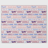 Ball Stitch - Baseball Cadeaupapier (Vlak)