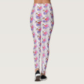 Balle de ballerine Whimsy swans leggings d'art (Dos)