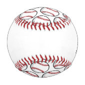 Balle de base-ball rouge blanc noir balle (Dos)