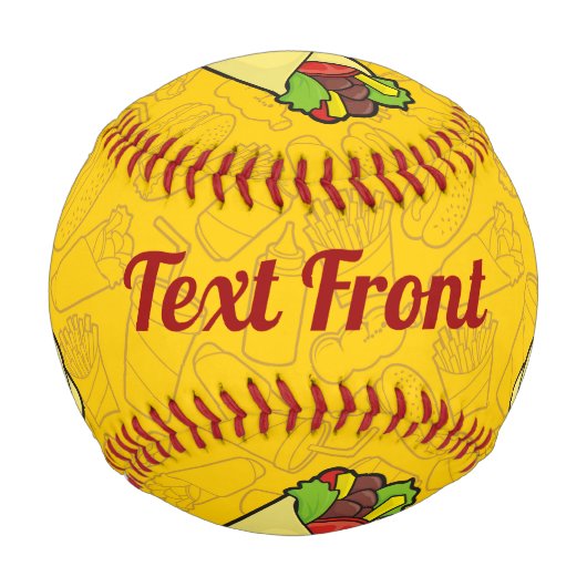 Balle de base-ball Tortilla Sandwich Wrap (Devant)