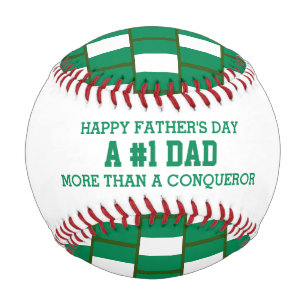 Balle De Baseball #1 NUMÉRO 1 Fête des pères PÈRE DRAPEAU NIGERIA