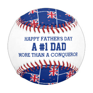 Balle De Baseball #1 NUMÉRO 1 PAPA Fête des pères NOUVELLE-ZÉLANDE D