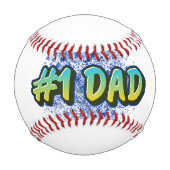 BALLE DE BASEBALL #1 PAPA GRAFFITI INSPIRÉ (Dos)