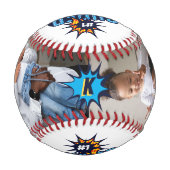 Balle De Baseball #1 Super Papa Superhero Comédie Livre Monogramme & (Dos)