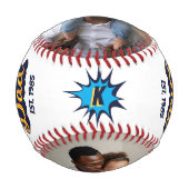 Balle De Baseball #1 Super Papa Superhero Comédie Livre Monogramme & (Devant)