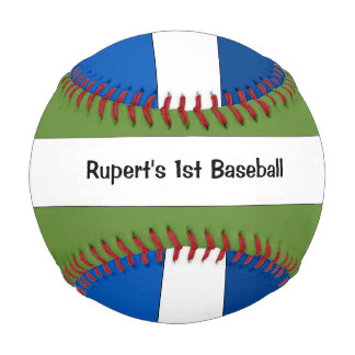 Balle De Baseball 1er baseball customisé Green et Blue Baseball