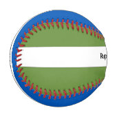 Balle De Baseball 1er baseball customisé Green et Blue Baseball (Devant Gauche)