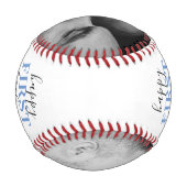 Balle De Baseball 1ère Fête des pères Photo Baseball (Dos)
