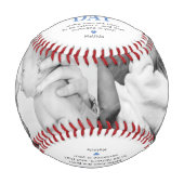 Balle De Baseball 1ère Fête des pères Photo Baseball (Devant)